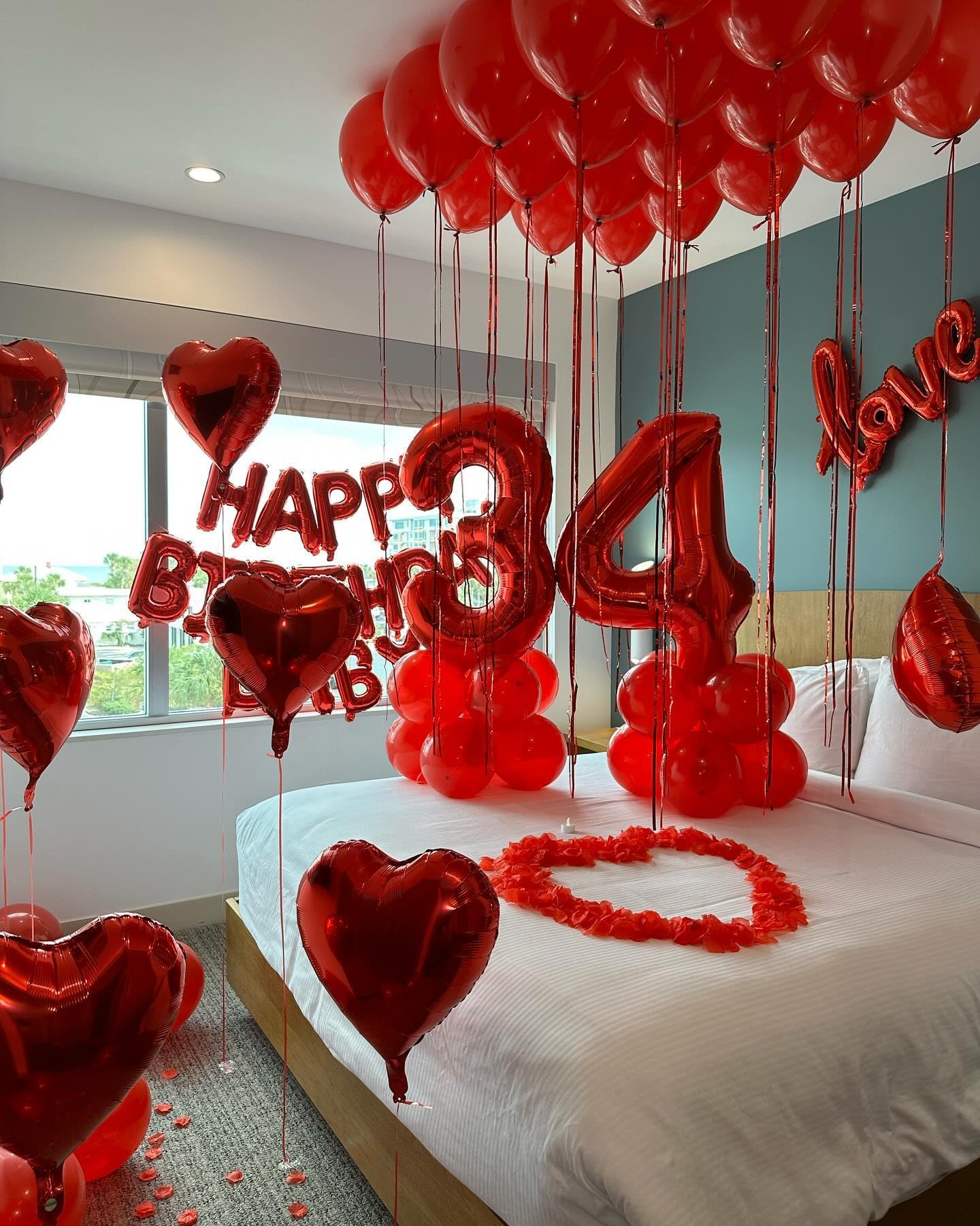 Amazon | レッド3バルーン、数字バルーン40インチ、3歳3歳の誕生日デコ